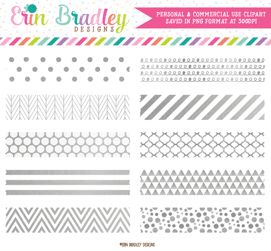 Glitter Washi Tape Clipart Graphic by Erin Bradley Designs · Creative  Fabrica
