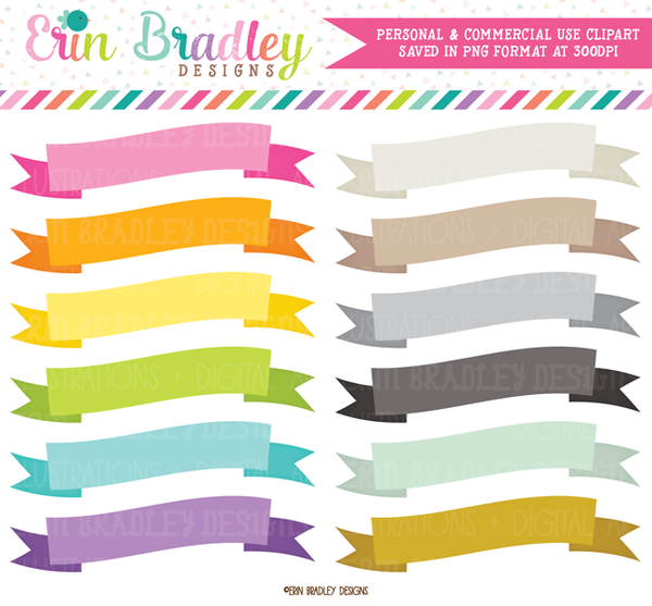 Download Wavy Text Flag Banners Clipart - Erin Bradley/Ink ...