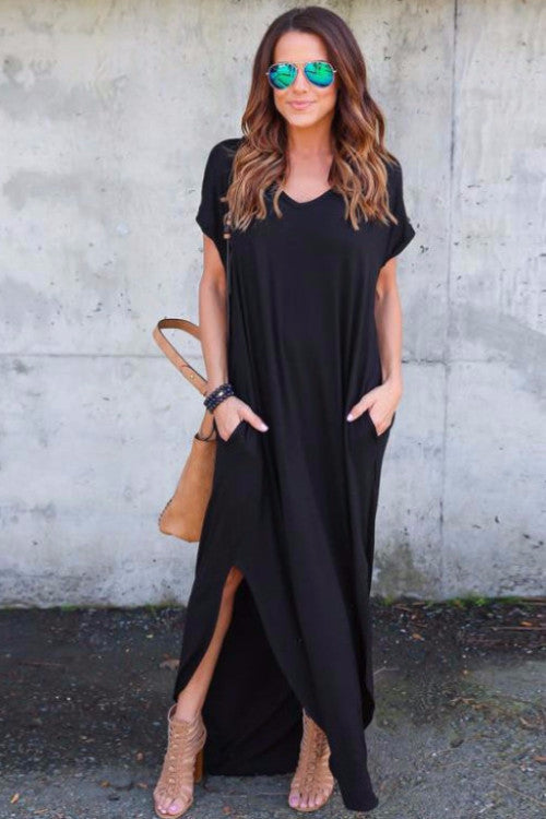 Analeah Maxi Shirt Dress – lovepeaceboho