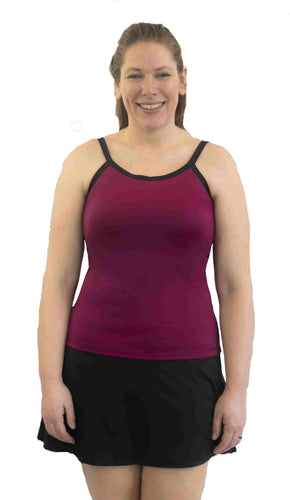  Mastectomy Camisole Classic with Built-In Breast Prosthetics  and No Bra Band : Health & Household