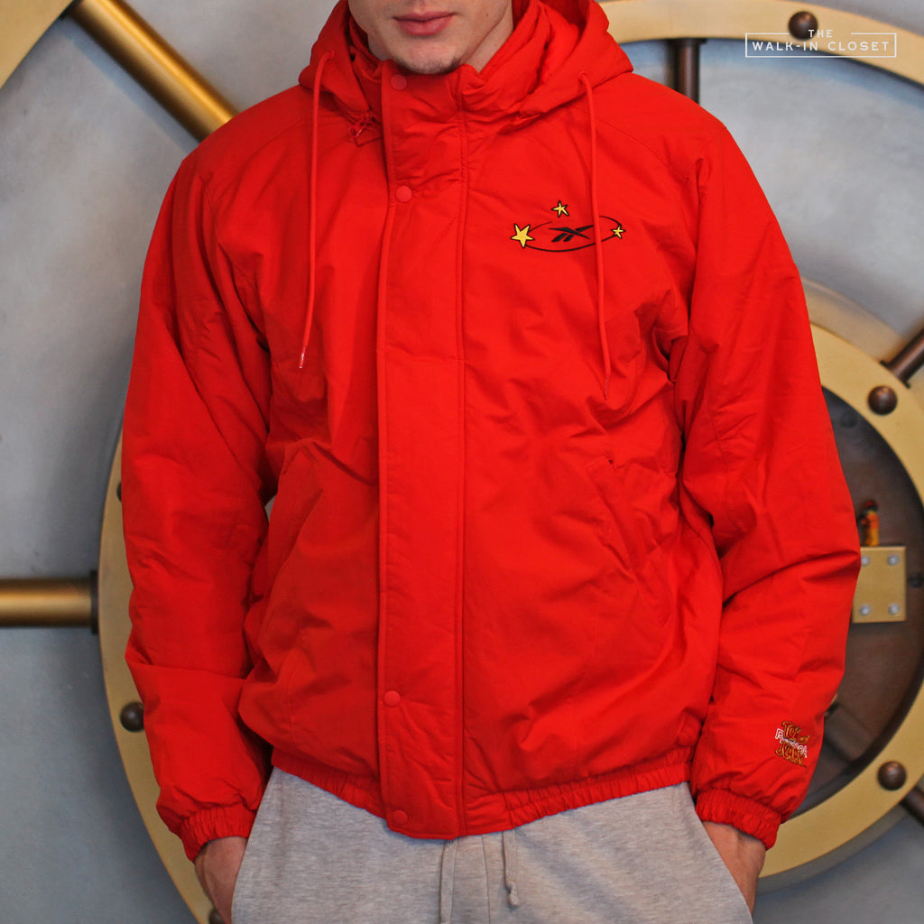 red reebok jacket