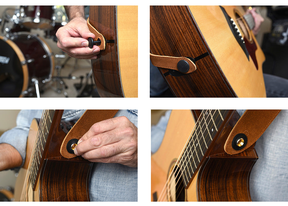 Adding Strap Locks To Your Acoustic Guitar Has Never Been Easier