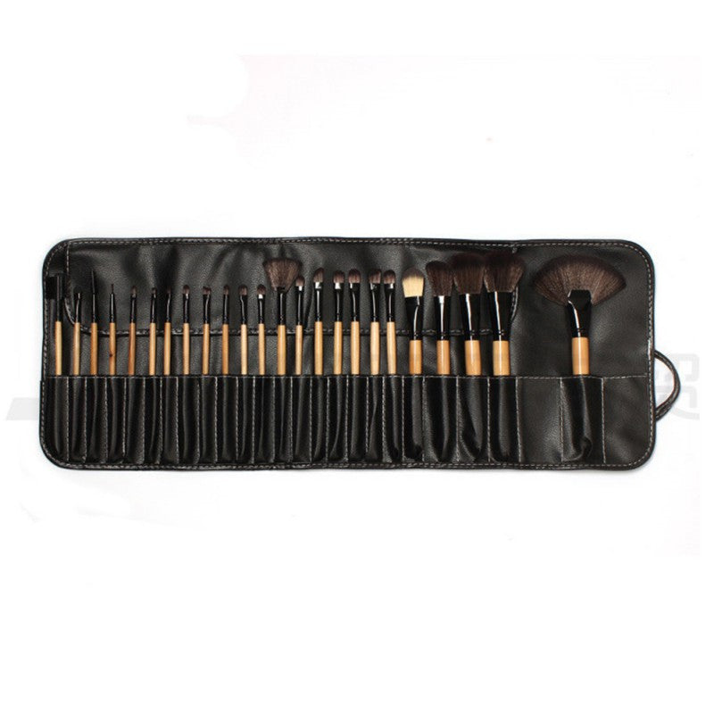 (24pcss ) Pro Makeup Brush Foundation Eye Shadows Lipsticks Powder Make Up Brushes Tools + PU Bag pi