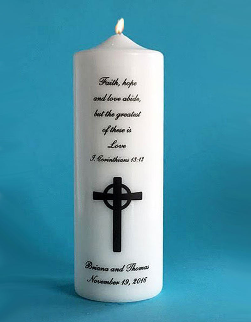 unity wedding candles personalized