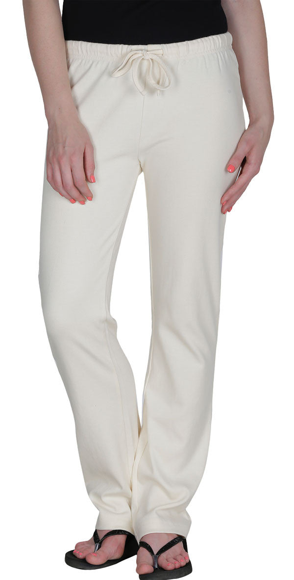 Ladies White Striped Cotton Yoga Pants at Rs 100, UDHNA