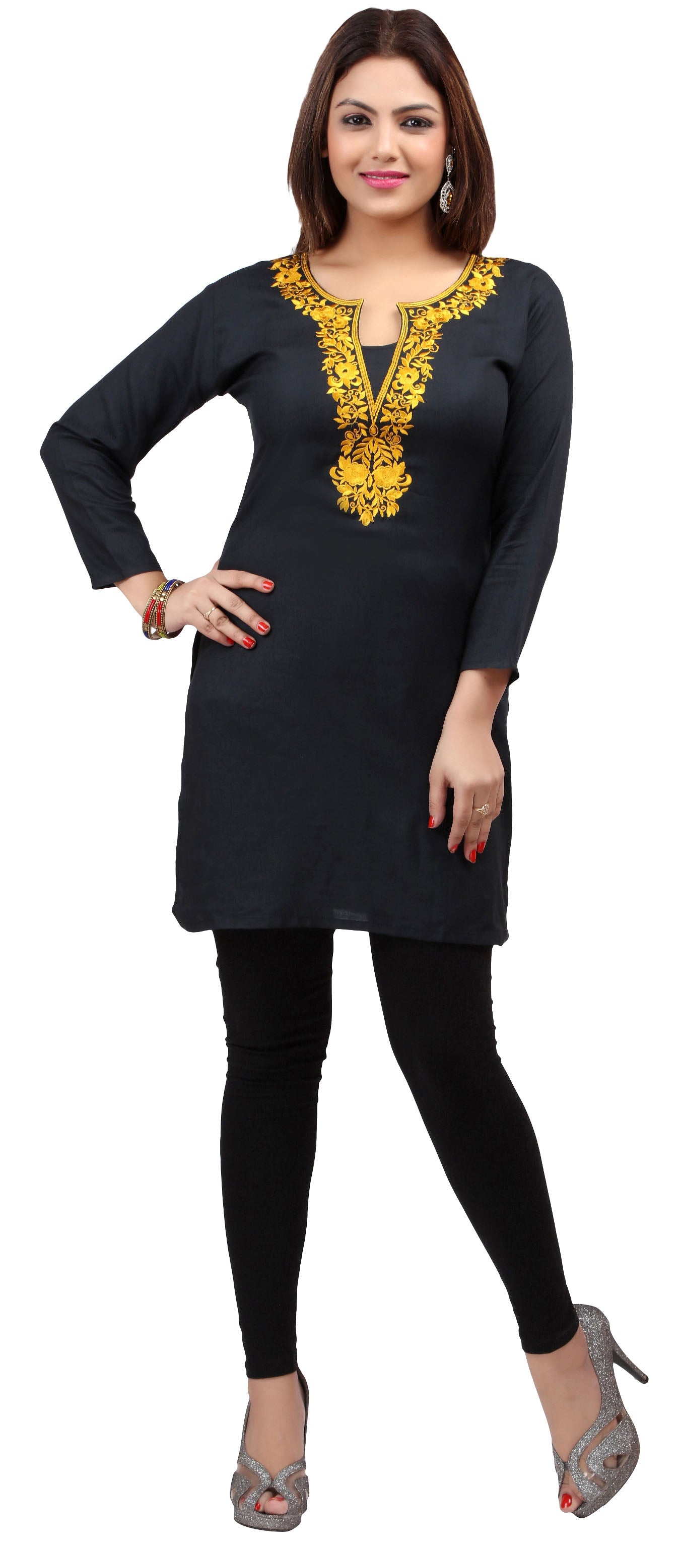 India Tunic Long Top Kurti Womens Plus Size Indian Clothes – Maple