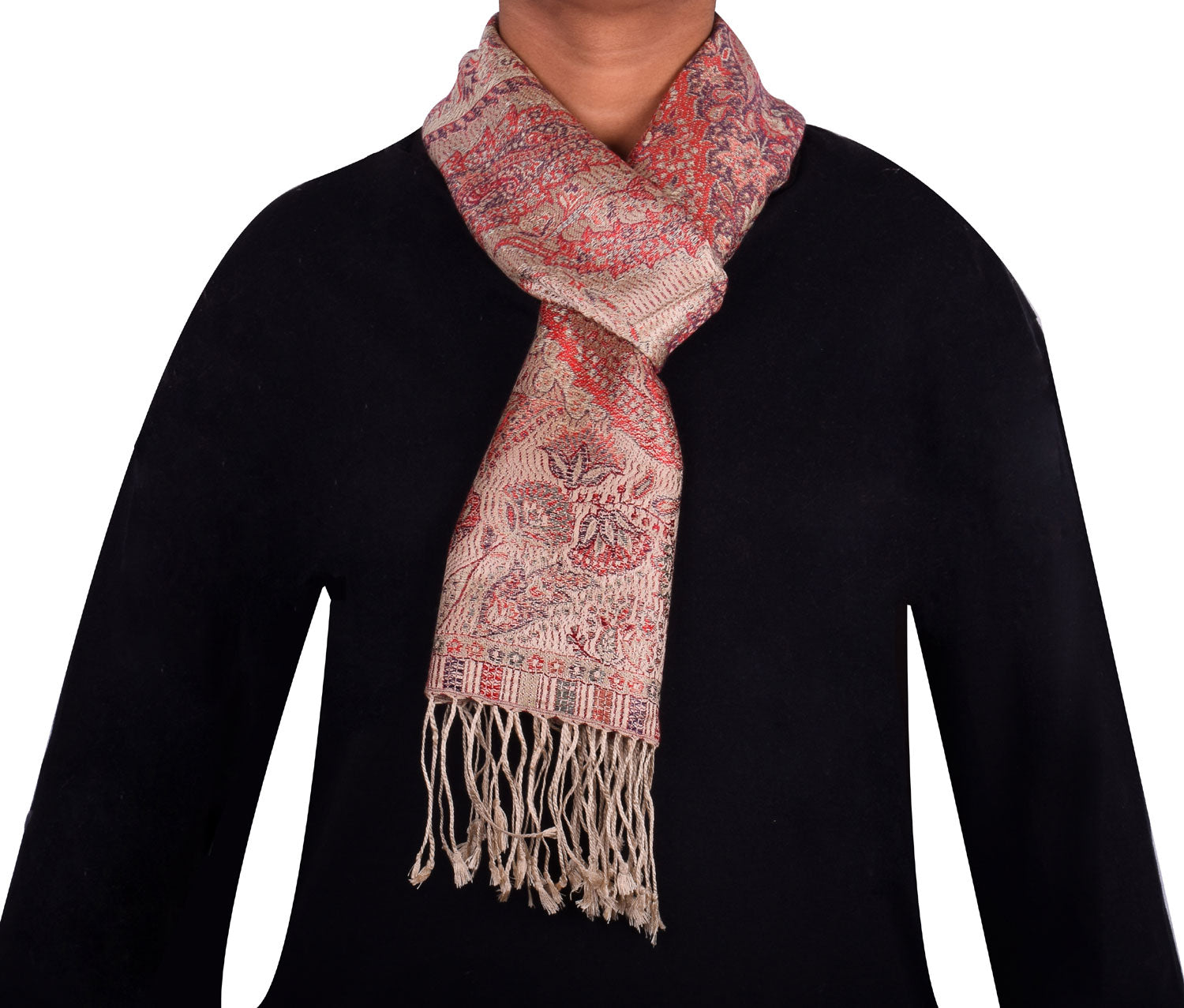 Mens Womens 100% Cashmere Scarves Indian Wool Shawl Wrap Paisley