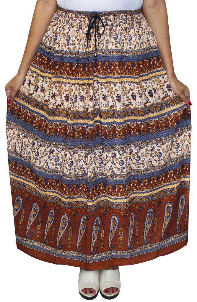 Womens Printed Indian Long Skirts 