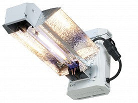 Double-ended HID lamp with reflector and ballast