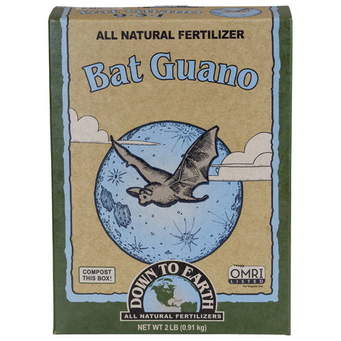 Down to Earth Organic High Nitrogen Bat Guano with NPK ratio of 7-3-1