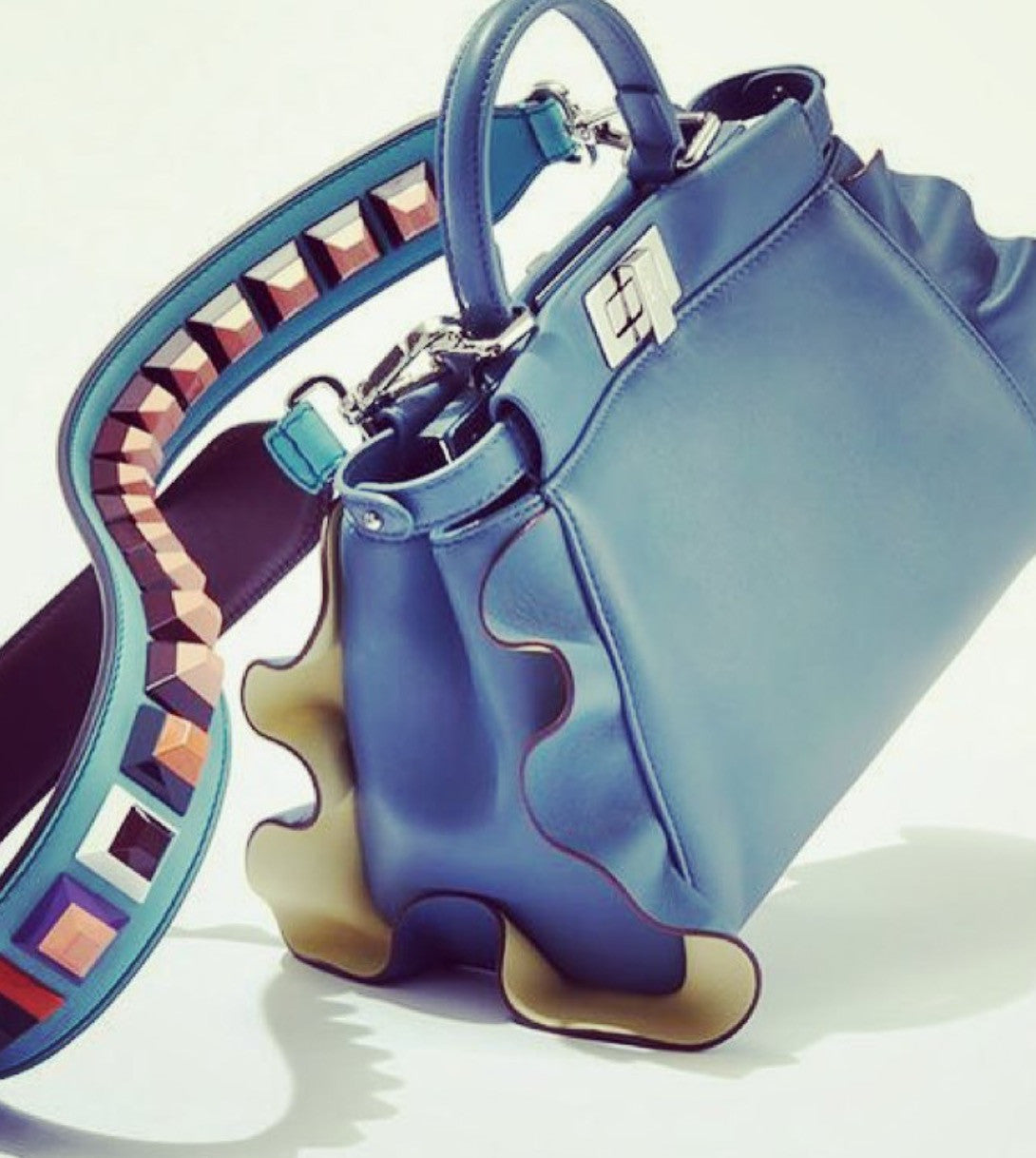 Fendi Wave Peekaboo Mini Bag