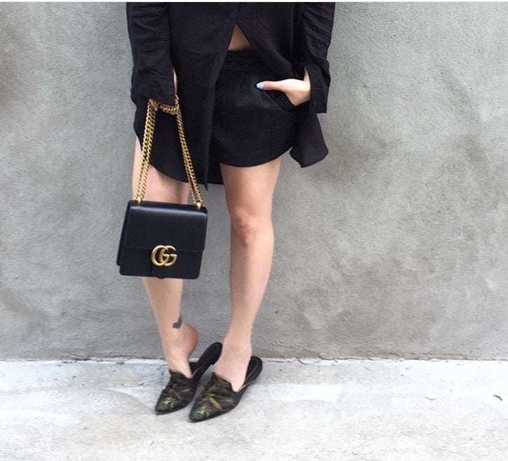 black mini gucci bag