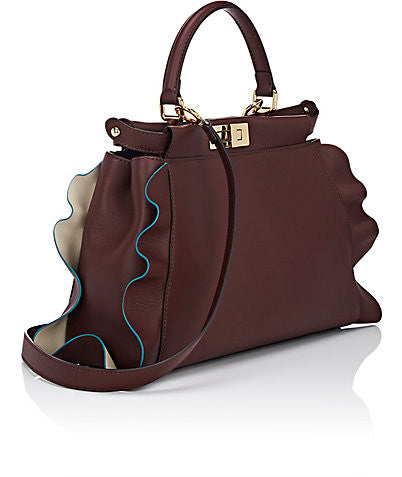 fendi peekaboo mini burgundy