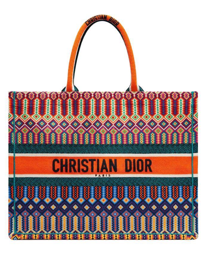 Dior Book Tote - Multicolored Orange | Luxury Fashion Clothing and Accessories