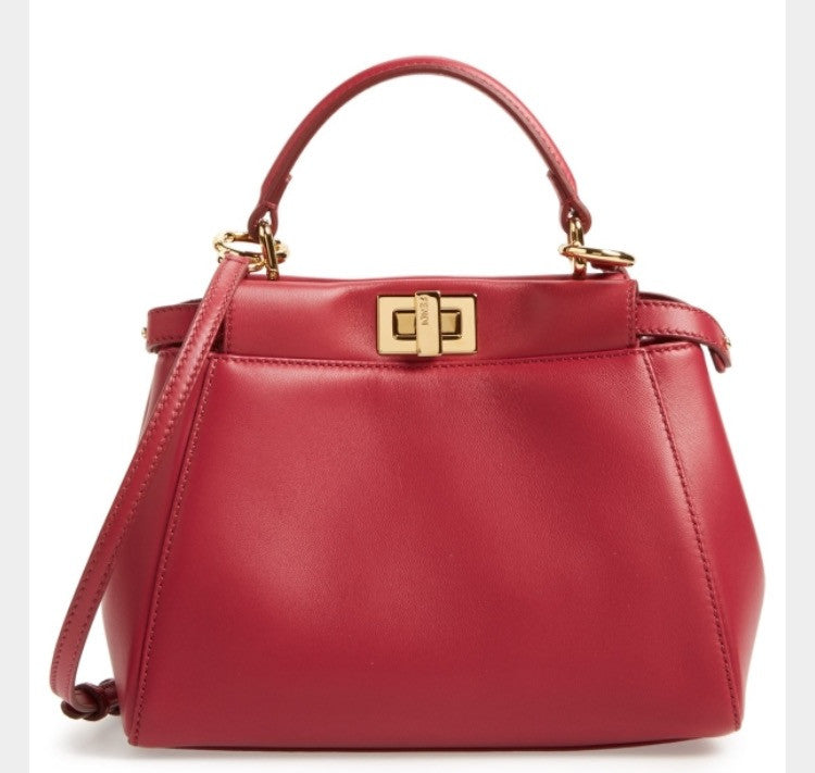 fendi peekaboo mini red