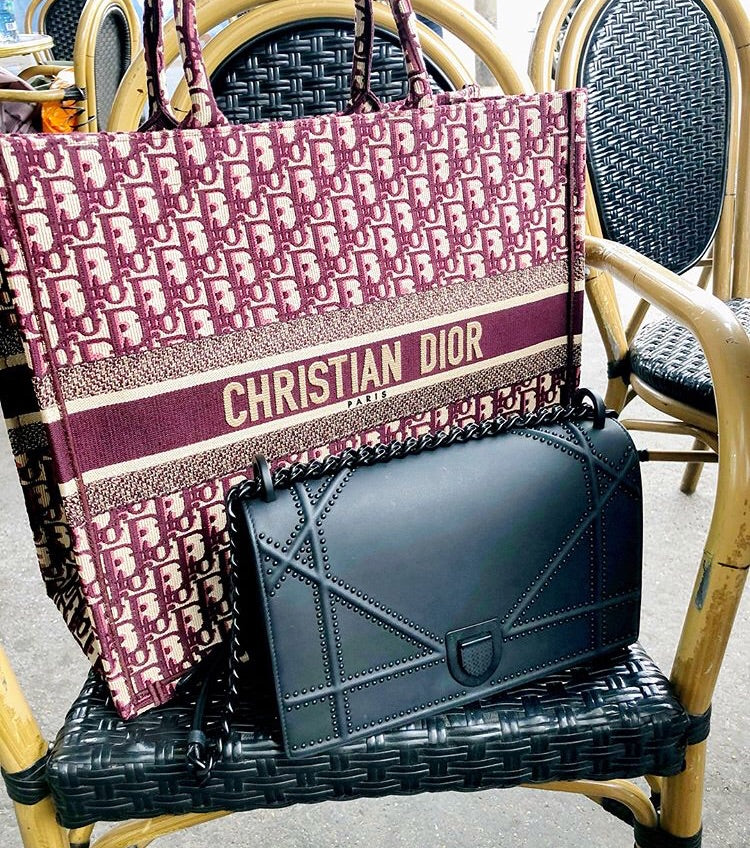 christian dior burgundy bag
