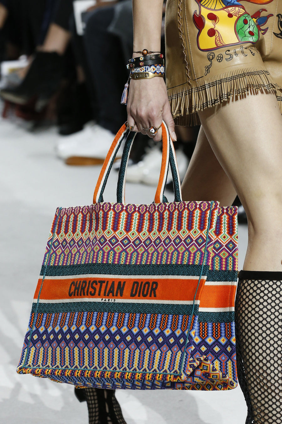 Dior Book Tote - Multicolored Orange | Luxury Fashion Clothing and Accessories