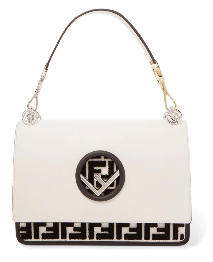 fendi white shoulder bag