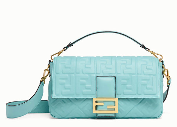 fendi baguette bag blue