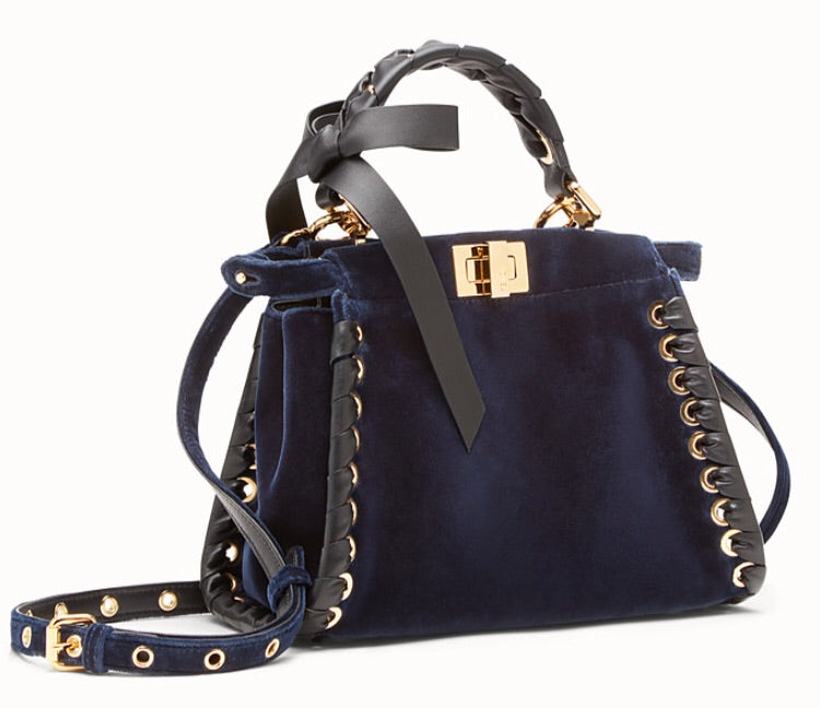 Fendi Mini Velvet Peekaboo Bag | Luxury 