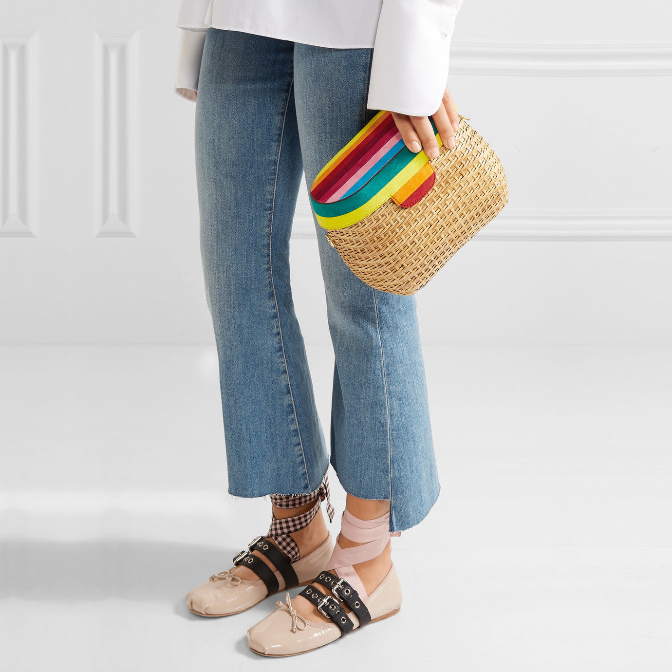 Jane Rainbow Bag by Edie Parker
