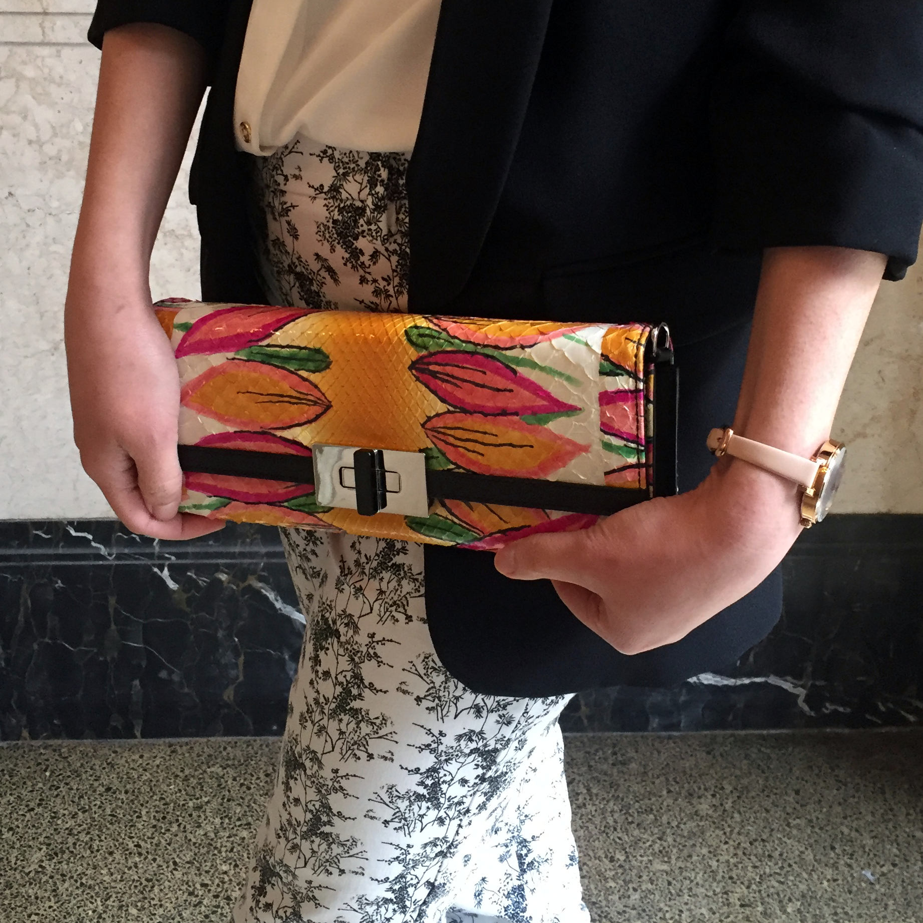 Corinne Bloom Clutch