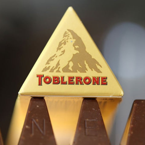 Toblerone Swiss Milk Chocolate bar with Nougat retro chocolate brand