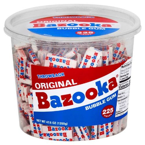 Bazooka - Bazooka Bubble Gum - Bazooka Chewing Gum - Chewing Gum - Bubble Gum - Retro Candy - Nostalgic Candy - Old Fashioned Candy - Candy Store - Candy Store Owner