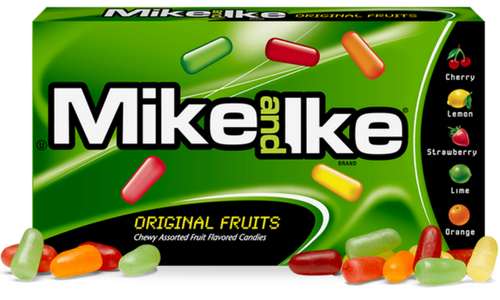MIKE AND IKE ORIGINAL FRUITS CANDY THEATER BOX