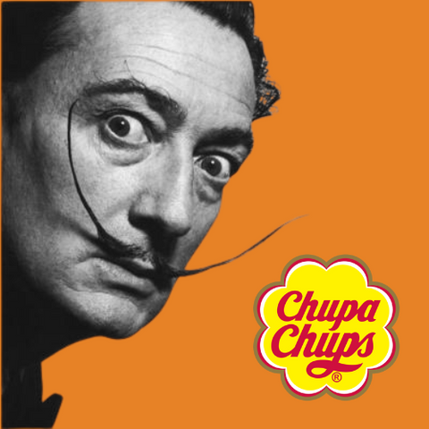 Salvador Dali famous spanish painter designed the chupa chups lollipops candy logo