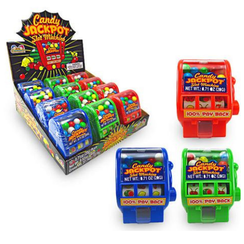 Top 10 Selling Novelty Candy-Kidsmania Candy Jackpot Slot Machine Wholesale Candy
