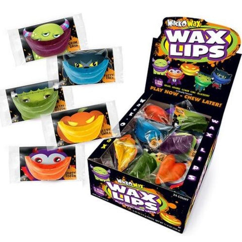 Wack-O Wax Assortment of Lips, Fangs, and Mustache 24 Pack - candy store