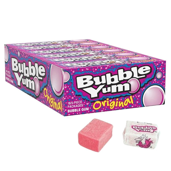BUBBLE YUM JOLLY RANCHER Blue Raspberry Flavor Bubble Gum, 2.8 oz box, 12  pack