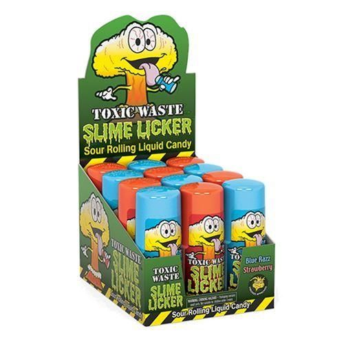 Toxic Waste Slime Licker Sour Rolling Liquid Candy 12 Ct Iwholesalecandy Ca