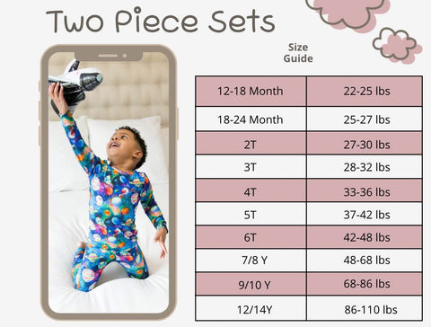 Ollee and Belle Size Chart