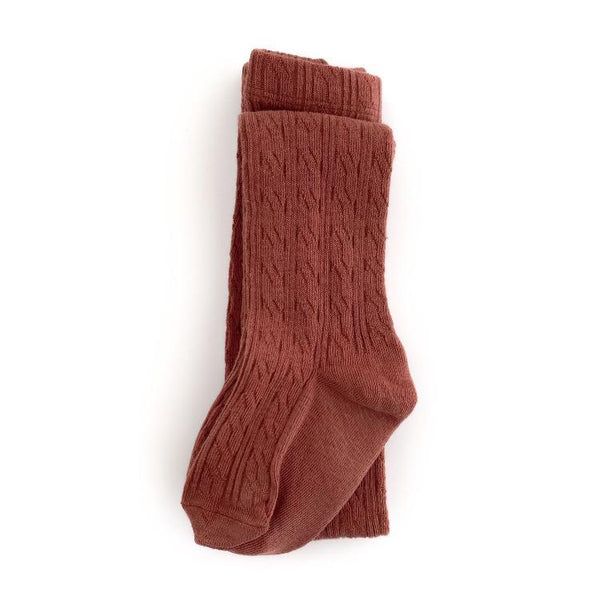 Dusty Plum Cable Knit Tights – Natural Okie Baby