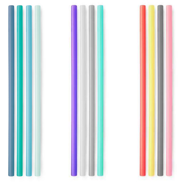 Big Bee, Little Bee Build-A-Straw Reusable Silicone Straws (Extra Wide –  Natural Okie Baby