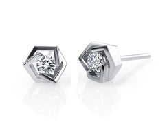 real diamond studs