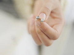 white diamond earrings