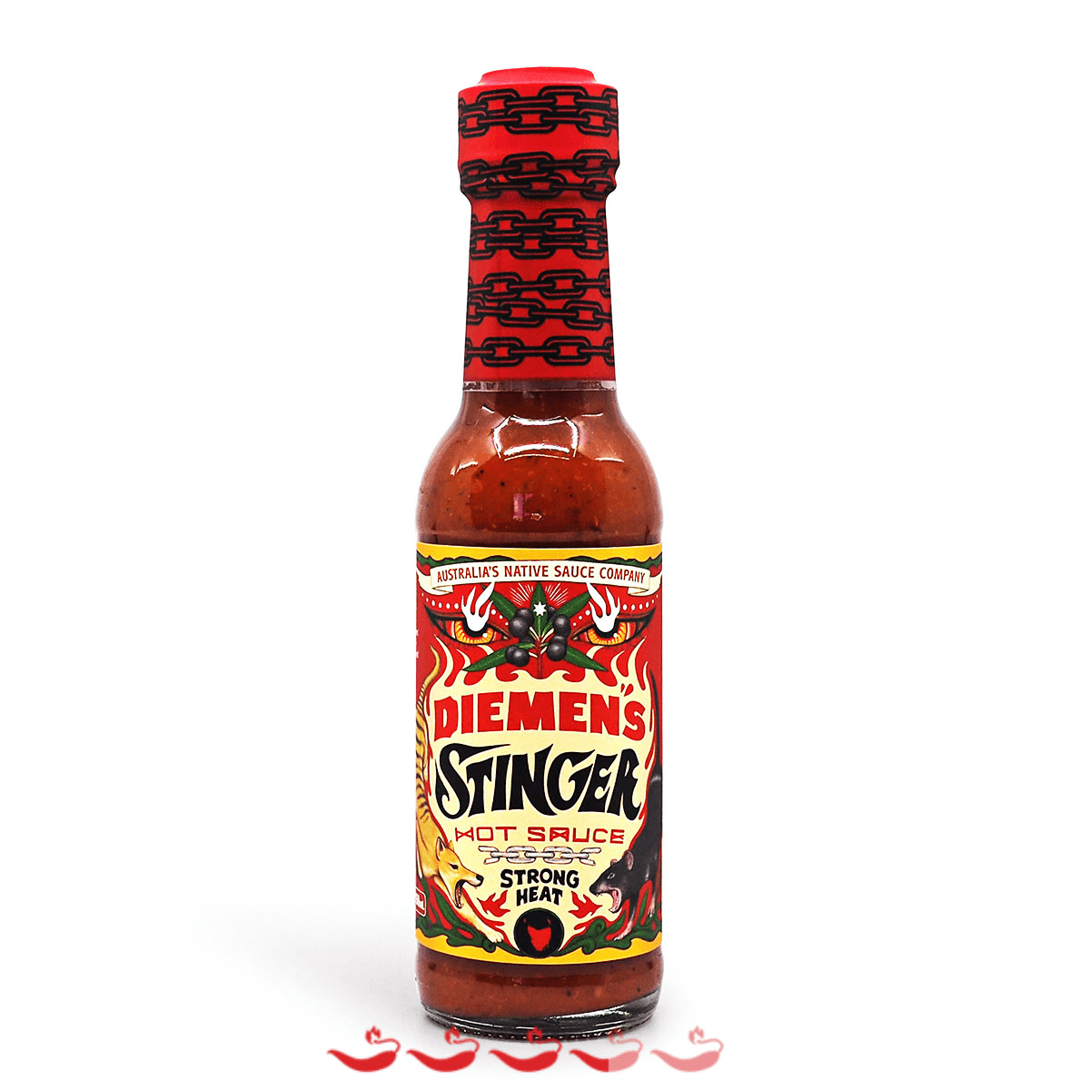 Diemens Stinger Hot Sauce Chillibom Hot Sauce Australia 