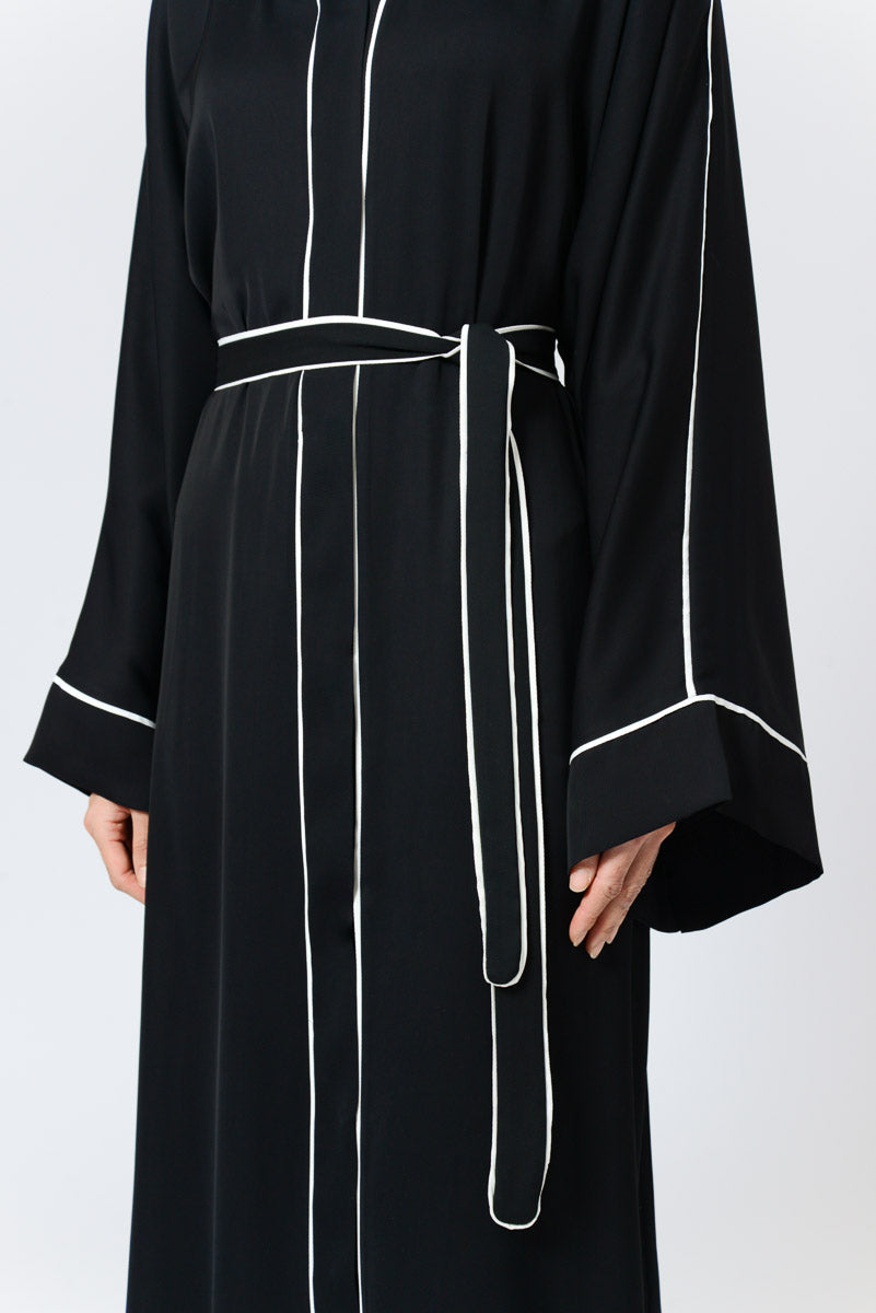 black abaya kimono