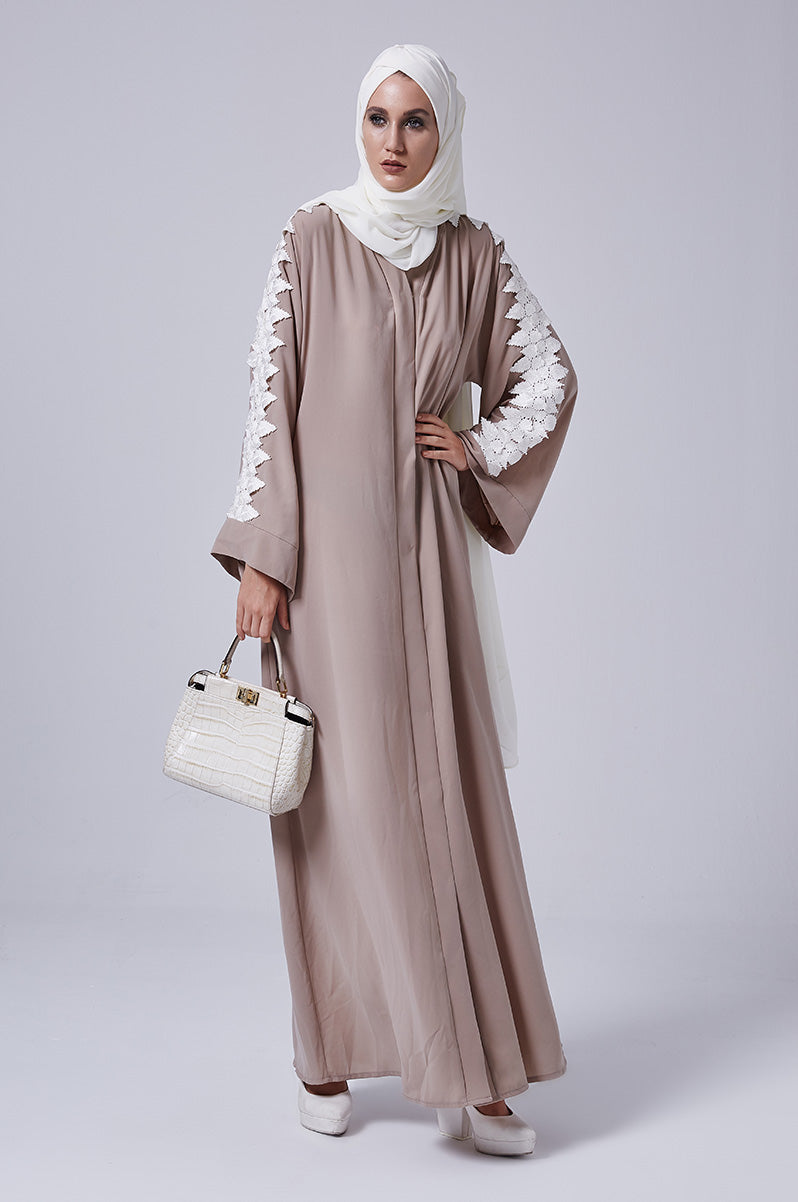 Chichek Abaya Beige | FERADJE