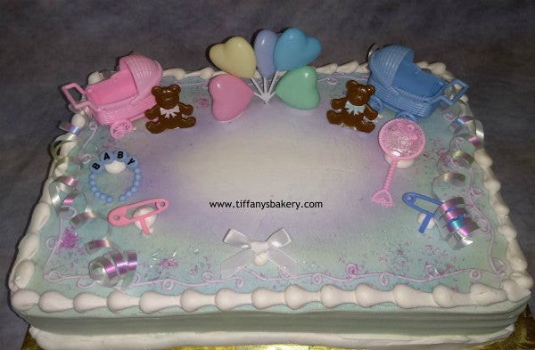girl baby shower sheet cakes