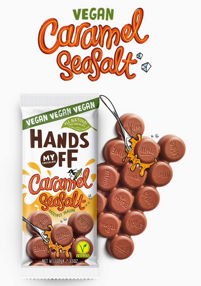 Hands off, Chokolade med Salt Caramel, 100g