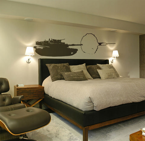 Abram Tank Firing - Wall Decal - Founders Republic LLC