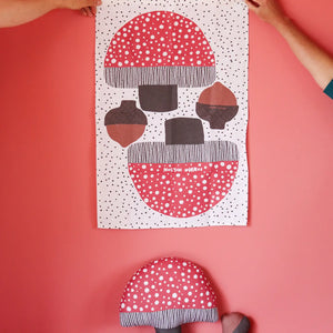 Mushroom Tea Towel Craft Kit - Shop Merci Milo