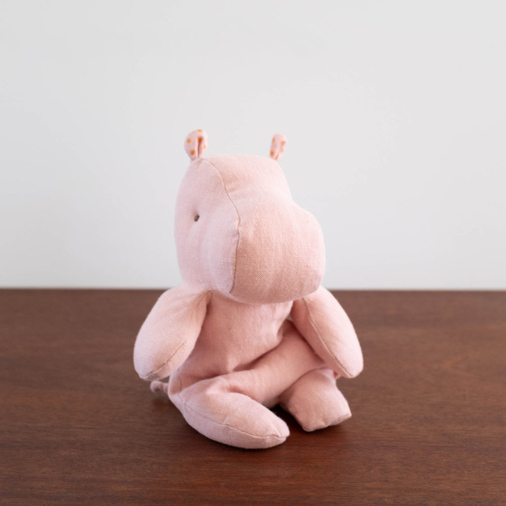 pink stuffed hippo