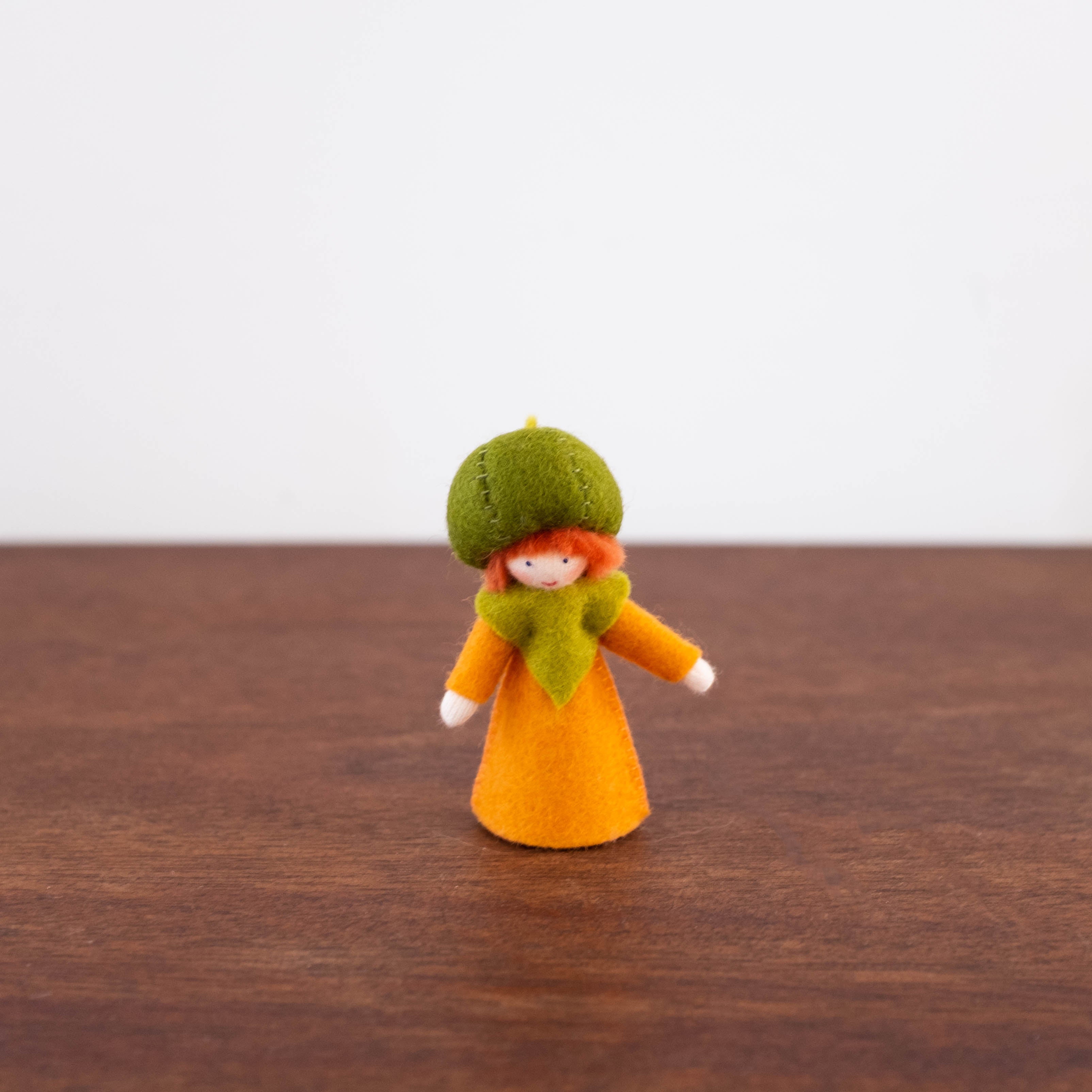 Wool Felt: Green Pumpkin Fairy