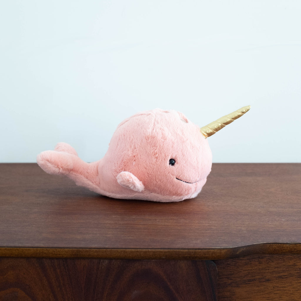 pink narwhal plush