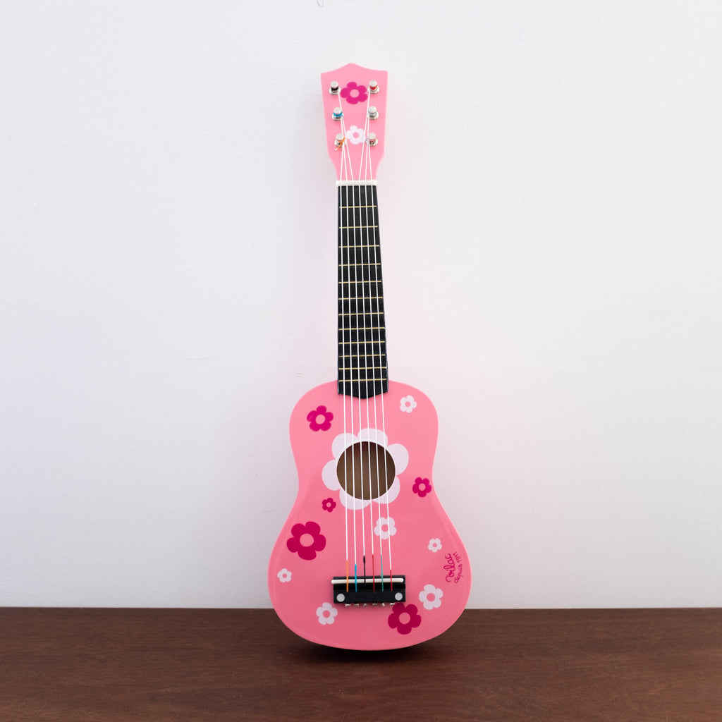 Pink Flower Guitar